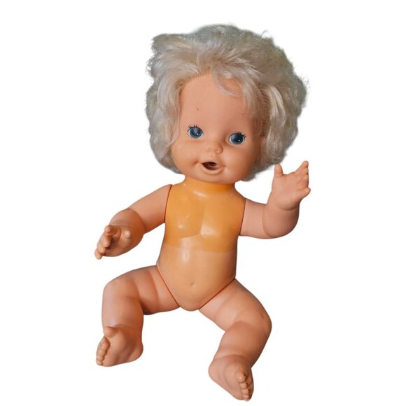 VTG‎ 80s Baby Alive Doll Blonde Eat Drink Manual Chew 1982 Hong Kong 13" CRG - Picture 9 of 14
